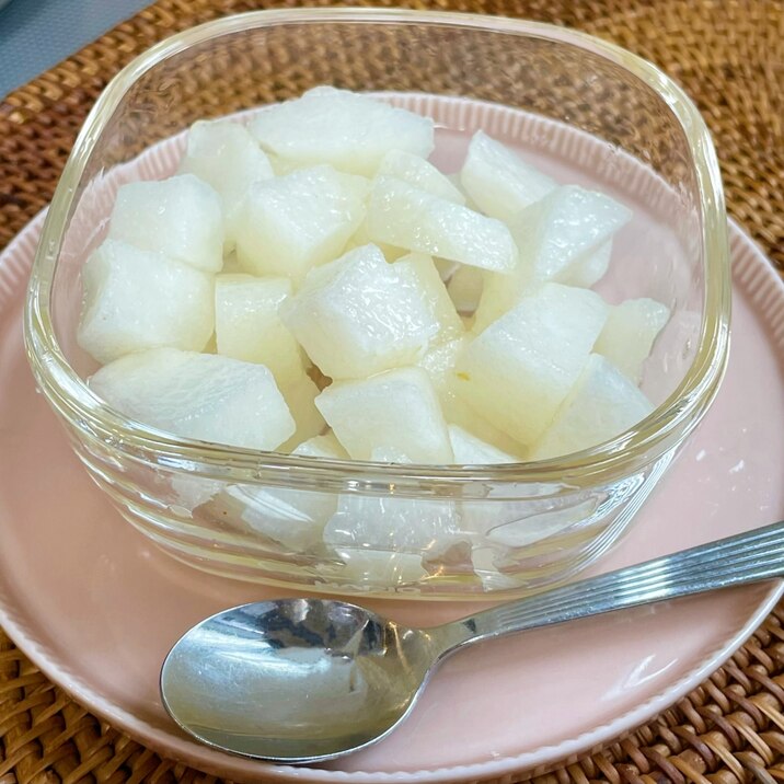 梨のはちみつあえデザート・酸化の変色を防ぐ方法2